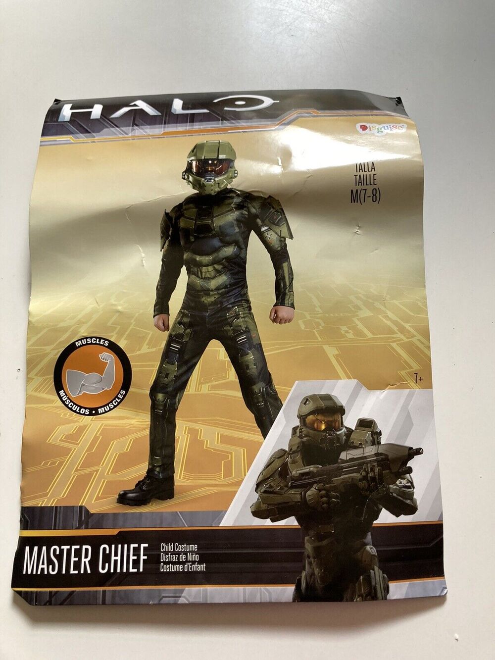 Halo Master Chief Halloween Costume - Size Medium (7-8)—Muscles! Worn Once